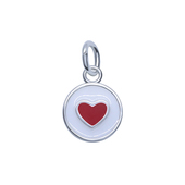 Mini Heart Shaped Silver Charms CH-319-C